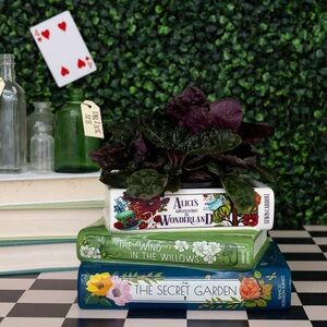 Floral Book Stack Home Accent